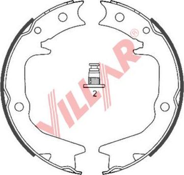 Villar 629.0848 - Комплект гальм, ручник, парковка autozip.com.ua