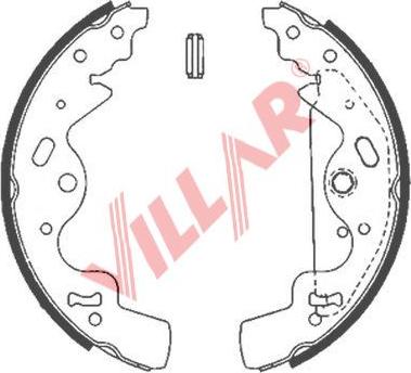 Villar 629.0842 - Комплект гальм, барабанний механізм autozip.com.ua