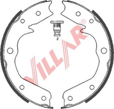 Villar 629.0850 - Комплект гальм, ручник, парковка autozip.com.ua