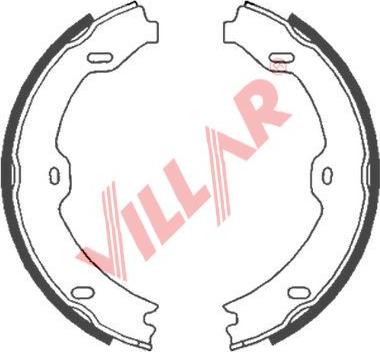 Villar 629.0853 - Комплект гальм, ручник, парковка autozip.com.ua