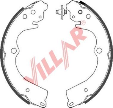 Villar 629.0889 - Комплект гальм, барабанний механізм autozip.com.ua