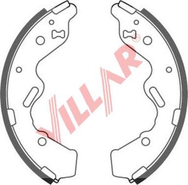 Villar 629.0884 - Комплект гальм, барабанний механізм autozip.com.ua