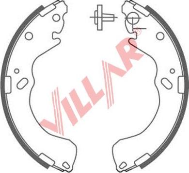 Villar 629.0883 - Комплект гальм, барабанний механізм autozip.com.ua