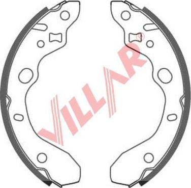 Villar 629.0882 - Комплект гальм, барабанний механізм autozip.com.ua