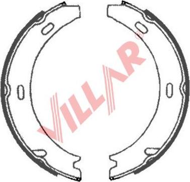 Villar 629.0887 - Комплект гальм, ручник, парковка autozip.com.ua