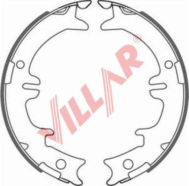 Villar 629.0831 - Комплект гальм, ручник, парковка autozip.com.ua