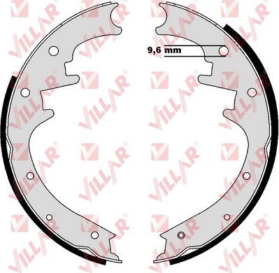 Villar 629.0278 - Комплект гальм, барабанний механізм autozip.com.ua