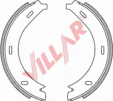 Villar 629.0793 - Комплект гальм, ручник, парковка autozip.com.ua