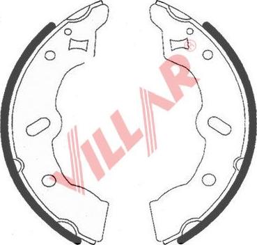 Villar 629.0744 - Комплект гальм, барабанний механізм autozip.com.ua
