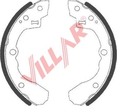 Villar 629.0743 - Комплект гальм, барабанний механізм autozip.com.ua
