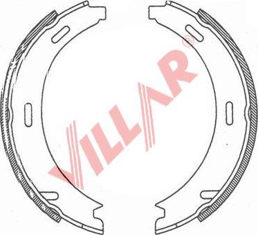 Villar 629.0747 - Комплект гальм, ручник, парковка autozip.com.ua