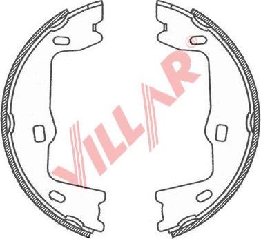 Villar 629.0754 - Комплект гальм, ручник, парковка autozip.com.ua