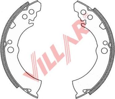 Villar 629.0752 - Комплект гальм, барабанний механізм autozip.com.ua