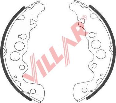 Villar 629.0769 - Комплект гальм, барабанний механізм autozip.com.ua