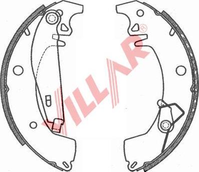 Villar 629.0760 - Комплект гальм, барабанний механізм autozip.com.ua