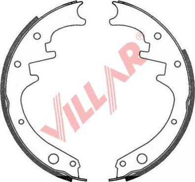 Villar 629.0761 - Комплект гальм, барабанний механізм autozip.com.ua