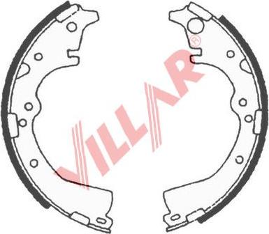 Villar 629.0713 - Комплект гальм, барабанний механізм autozip.com.ua