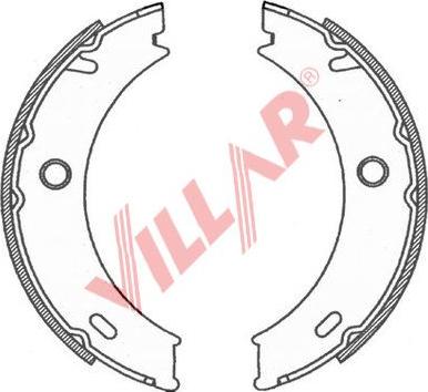 Villar 629.0789 - Комплект гальм, ручник, парковка autozip.com.ua