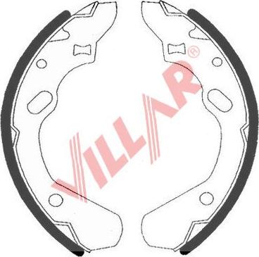 Villar 629.0739 - Комплект гальм, барабанний механізм autozip.com.ua
