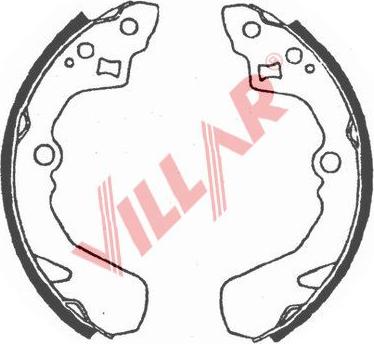 Villar 629.0732 - Комплект гальм, барабанний механізм autozip.com.ua