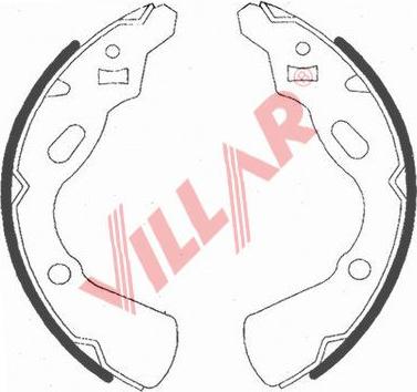 Villar 629.0737 - Комплект гальм, барабанний механізм autozip.com.ua