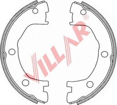 Villar 629.0723 - Комплект гальм, ручник, парковка autozip.com.ua