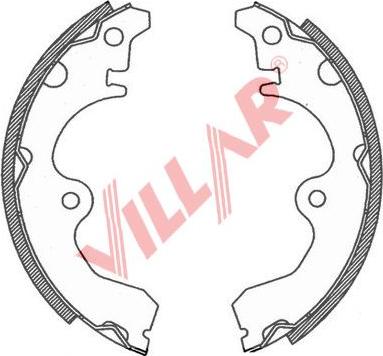 Villar 629.0777 - Комплект гальм, барабанний механізм autozip.com.ua