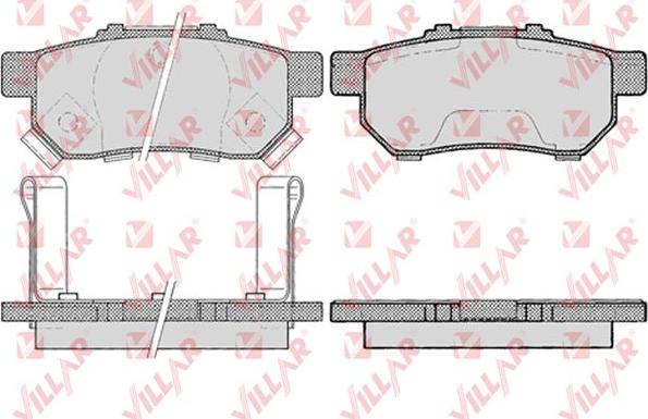 Villar 626.0991 - Гальмівні колодки, дискові гальма autozip.com.ua