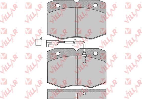 Villar 626.0963 - Гальмівні колодки, дискові гальма autozip.com.ua