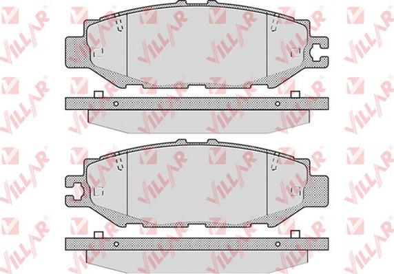 Villar 626.0939 - Гальмівні колодки, дискові гальма autozip.com.ua