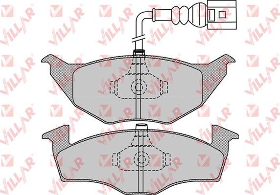 Villar 626.0972 - Гальмівні колодки, дискові гальма autozip.com.ua