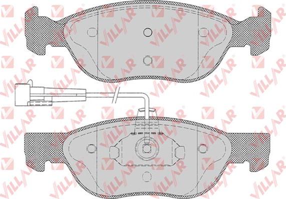 Villar 626.0496 - Гальмівні колодки, дискові гальма autozip.com.ua