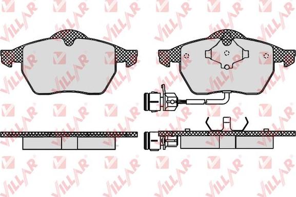 Villar 626.0453 - Гальмівні колодки, дискові гальма autozip.com.ua