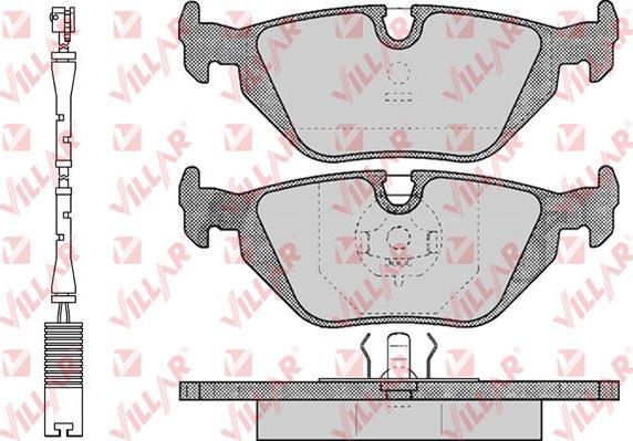 Villar 626.0463A - Гальмівні колодки, дискові гальма autozip.com.ua