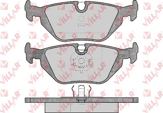 Villar 626.0463 - Гальмівні колодки, дискові гальма autozip.com.ua