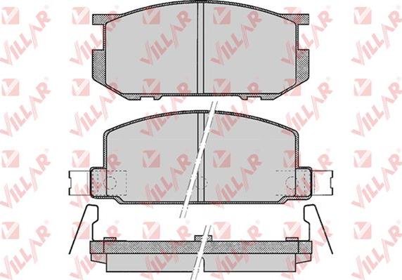 Villar 626.0467 - Гальмівні колодки, дискові гальма autozip.com.ua