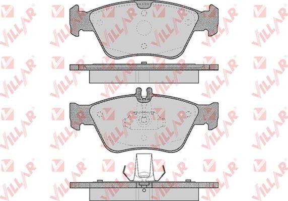 Villar 626.0409 - Гальмівні колодки, дискові гальма autozip.com.ua