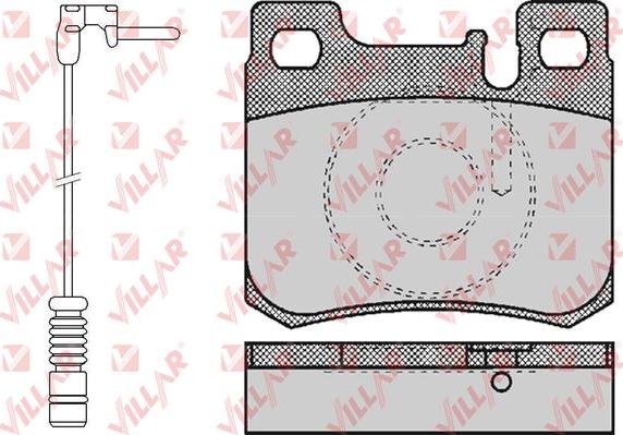 Villar 626.0485A - Гальмівні колодки, дискові гальма autozip.com.ua