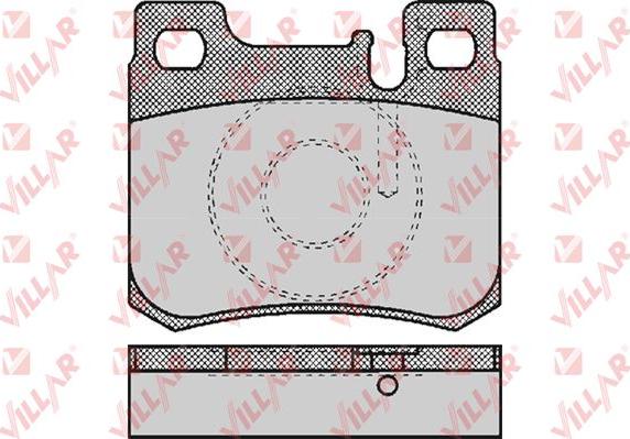 Villar 626.0485 - Гальмівні колодки, дискові гальма autozip.com.ua