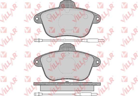 Villar 626.0480 - Гальмівні колодки, дискові гальма autozip.com.ua