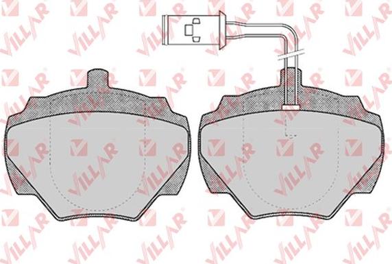 Villar 626.0431 - Гальмівні колодки, дискові гальма autozip.com.ua