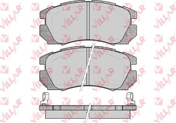 Villar 626.0479 - Гальмівні колодки, дискові гальма autozip.com.ua