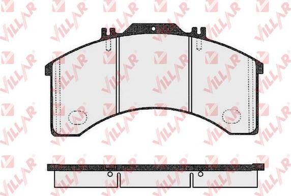 Villar 626.0473 - Гальмівні колодки, дискові гальма autozip.com.ua