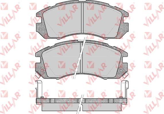 Villar 626.0546 - Гальмівні колодки, дискові гальма autozip.com.ua