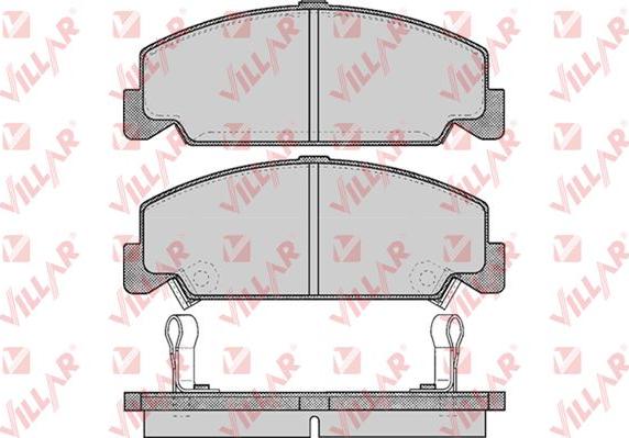 Villar 626.0551 - Гальмівні колодки, дискові гальма autozip.com.ua