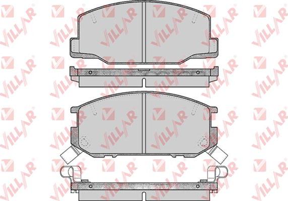 Villar 626.0553 - Гальмівні колодки, дискові гальма autozip.com.ua