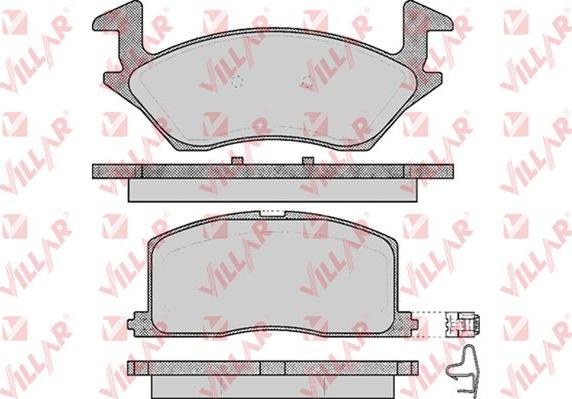 Villar 626.0560 - Гальмівні колодки, дискові гальма autozip.com.ua