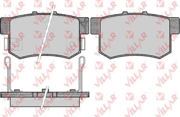 Villar 626.0508 - Гальмівні колодки, дискові гальма autozip.com.ua