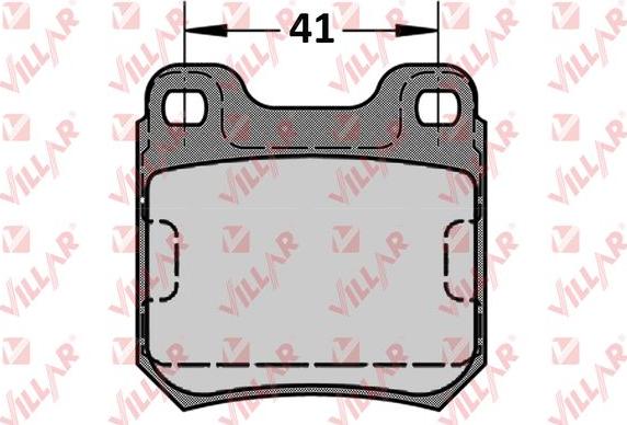 Villar 626.0584 - Гальмівні колодки, дискові гальма autozip.com.ua