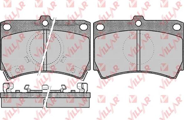 Villar 626.0587 - Гальмівні колодки, дискові гальма autozip.com.ua